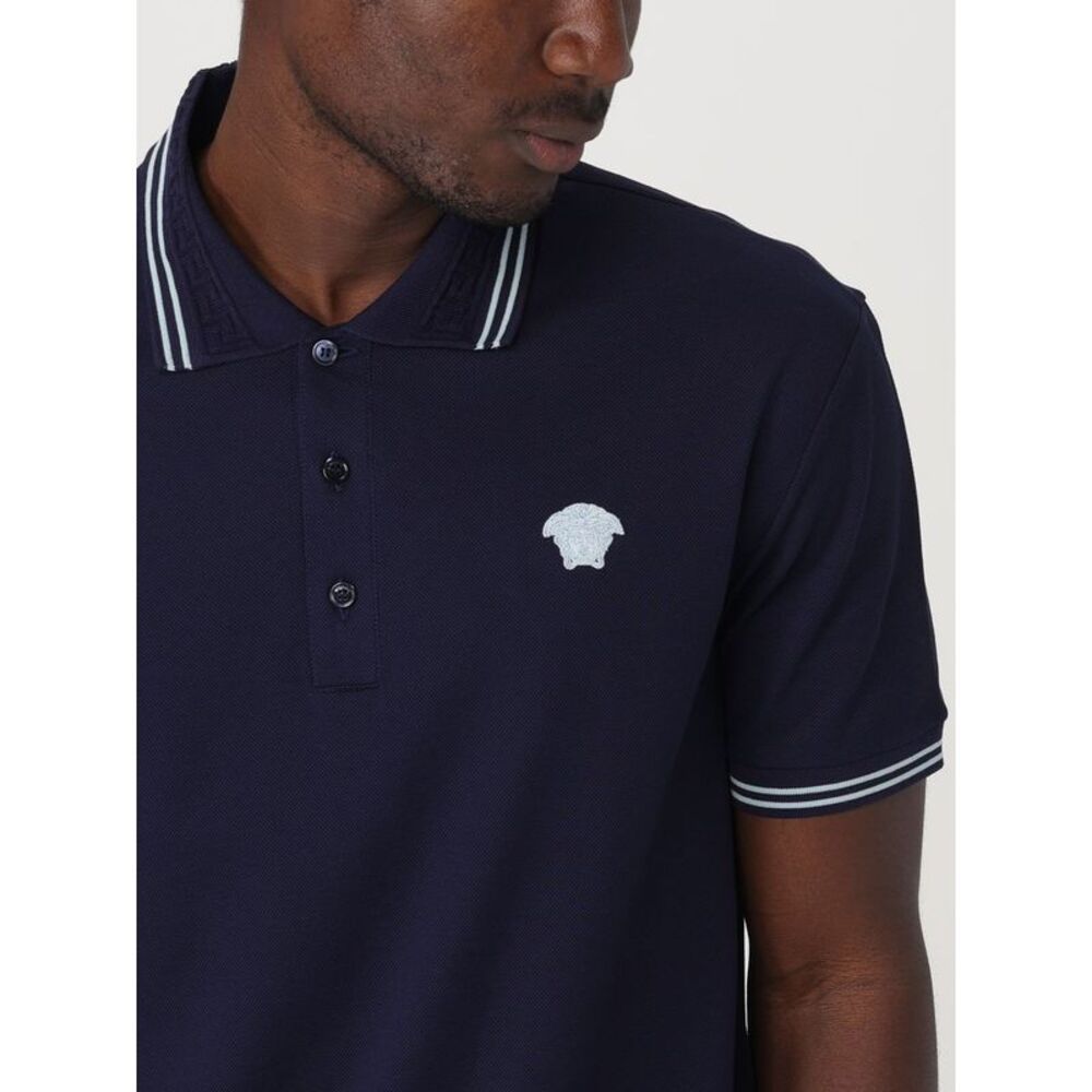 Versace Polo Shirt Men Blue - Picture 5 of 5